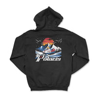 Vintage Polaris Snowmobile Zip - Up Hoodie - Goats Trail
