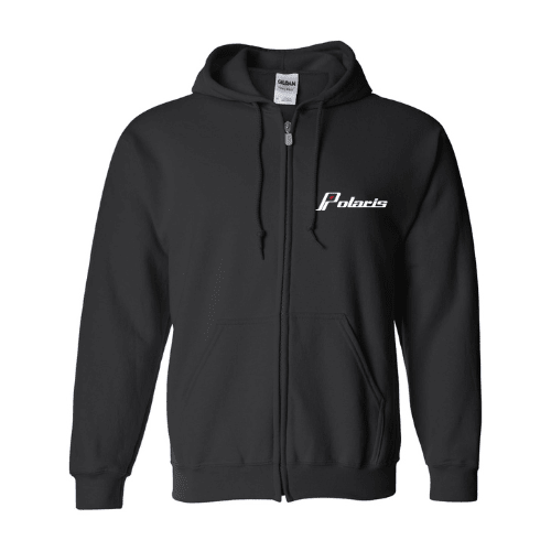 Vintage Polaris Snowmobile Zip - Up Hoodie - Goats Trail