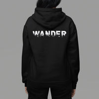 Wander Black Zip - Up Hooded Sweatshirt - Goats Trail