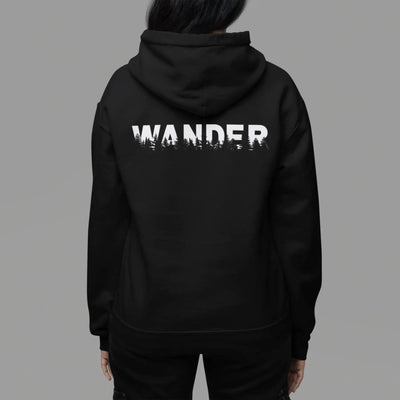 wander black zip up hooded