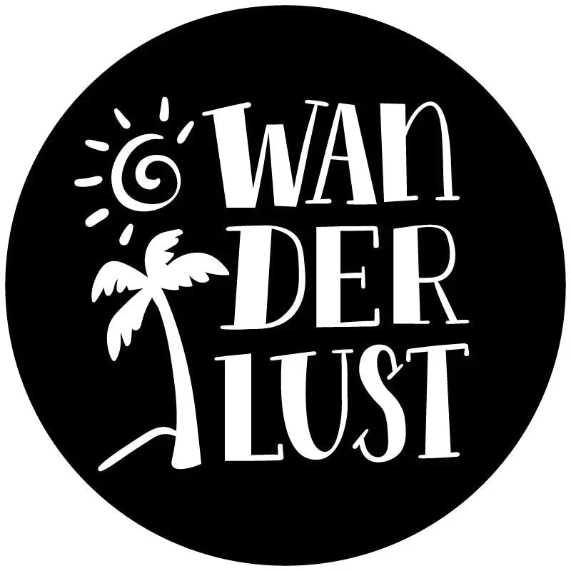 Wanderlust Palm Tree Beach Spare Tire Cover - Goats Trail
