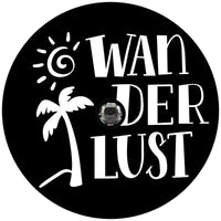 Wanderlust Palm Tree Beach Spare Tire Cover - Goats Trail