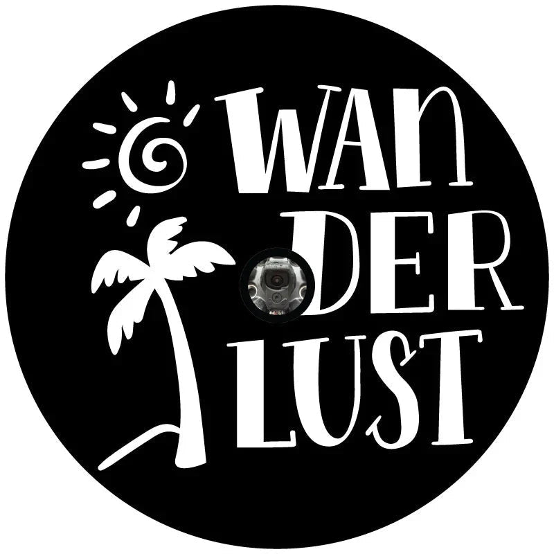 Wanderlust Palm Tree Beach Spare Tire Cover - Goats Trail