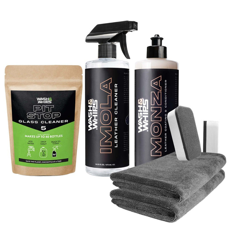 WASH & WHIPS Automotive Leather Care Kit - Goats Trail
