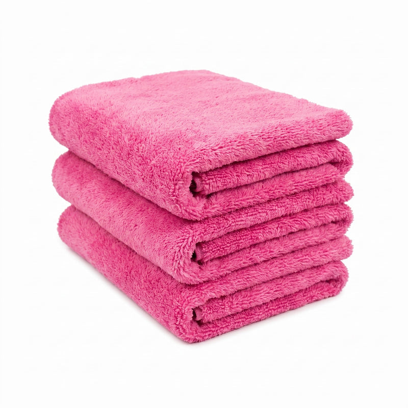 WASH & WHIPS Edgeless Microfiber Coral Fleece with Ultrasonic Edge 3 Pack - Goats Trail
