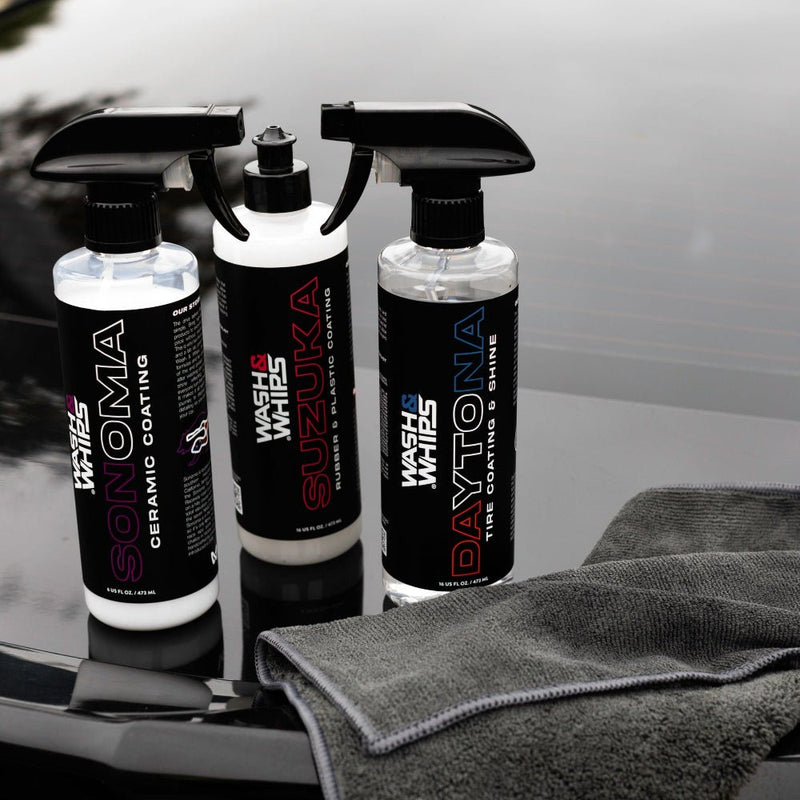 WASH & WHIPS Interior and Exterior 3 - Step Car Detailing System - Goats Trail