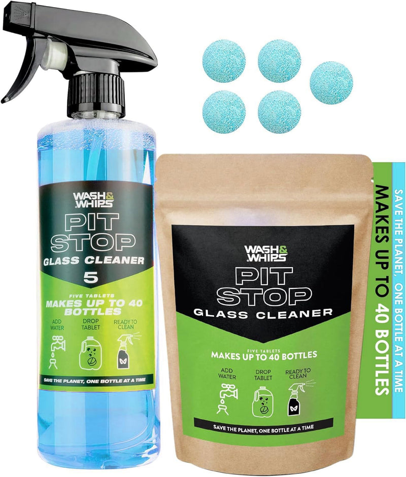 WASH & WHIPS Pit Stop Glass Cleaner/All Surface Cleaner Refill Tablets - Goats Trail