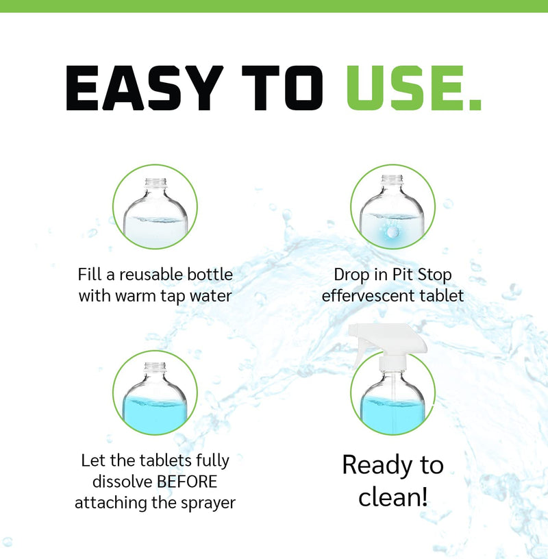 WASH & WHIPS Pit Stop Glass Cleaner/All Surface Cleaner Refill Tablets - Goats Trail