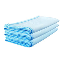 WASH & WHIPS Wipe Once Microfiber Glass Cleaning Cloth Pro - 3 Pack - Goats Trail