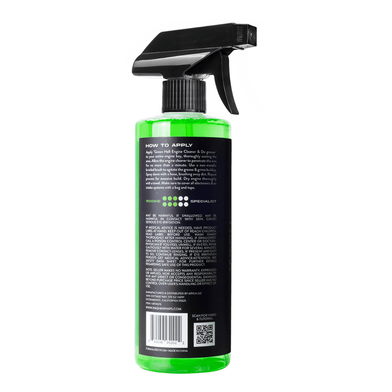 WASH&WHIPS Green Hell Engine Cleaner & Degreaser - Goats Trail