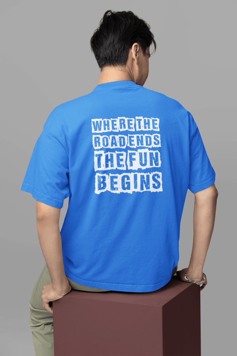 Where the Road Ends the Fun Begins Tee - Goats Trail