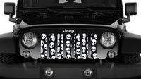 White Aliens Jeep Grille Insert - Goats Trail