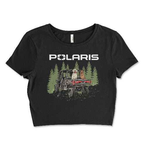 Women's Polaris General Dog Lovers Crop Top Black / Small Crop Top