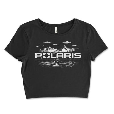 Women's Polaris UTV Offroad Crop Top Black / Small Crop Top