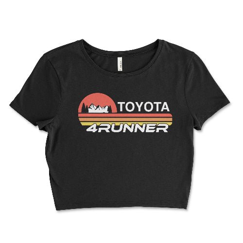 Women’s Toyota 4Runner Off-Road Crop Top-4x4 Adventure Black / Small Crop Top