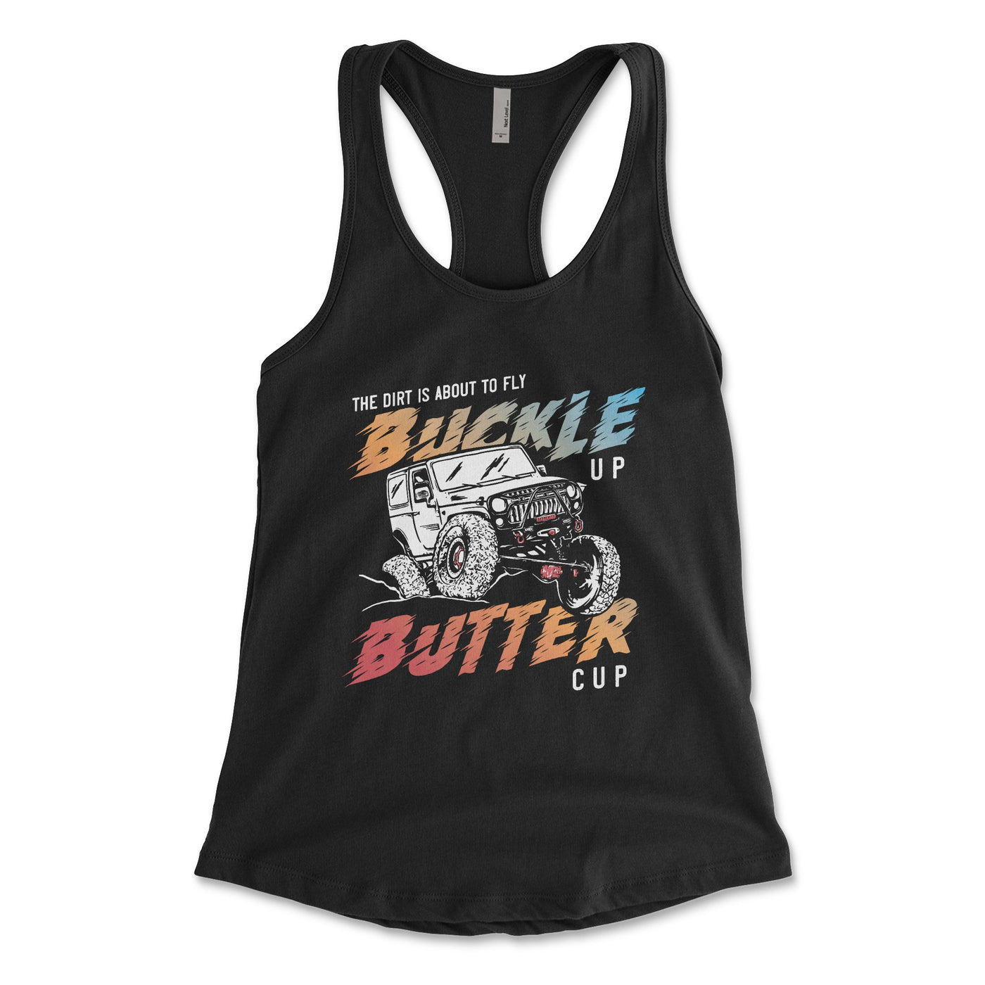 Women's Buckle Up Buttercup Tank Top - Goats Trail Off-Road Apparel Company