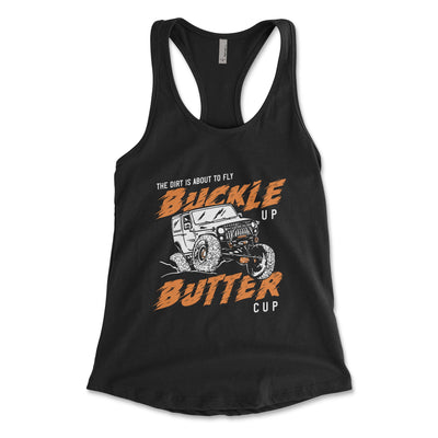 Women's Buckle Up Buttercup Tank Top - Goats Trail Off-Road Apparel Company