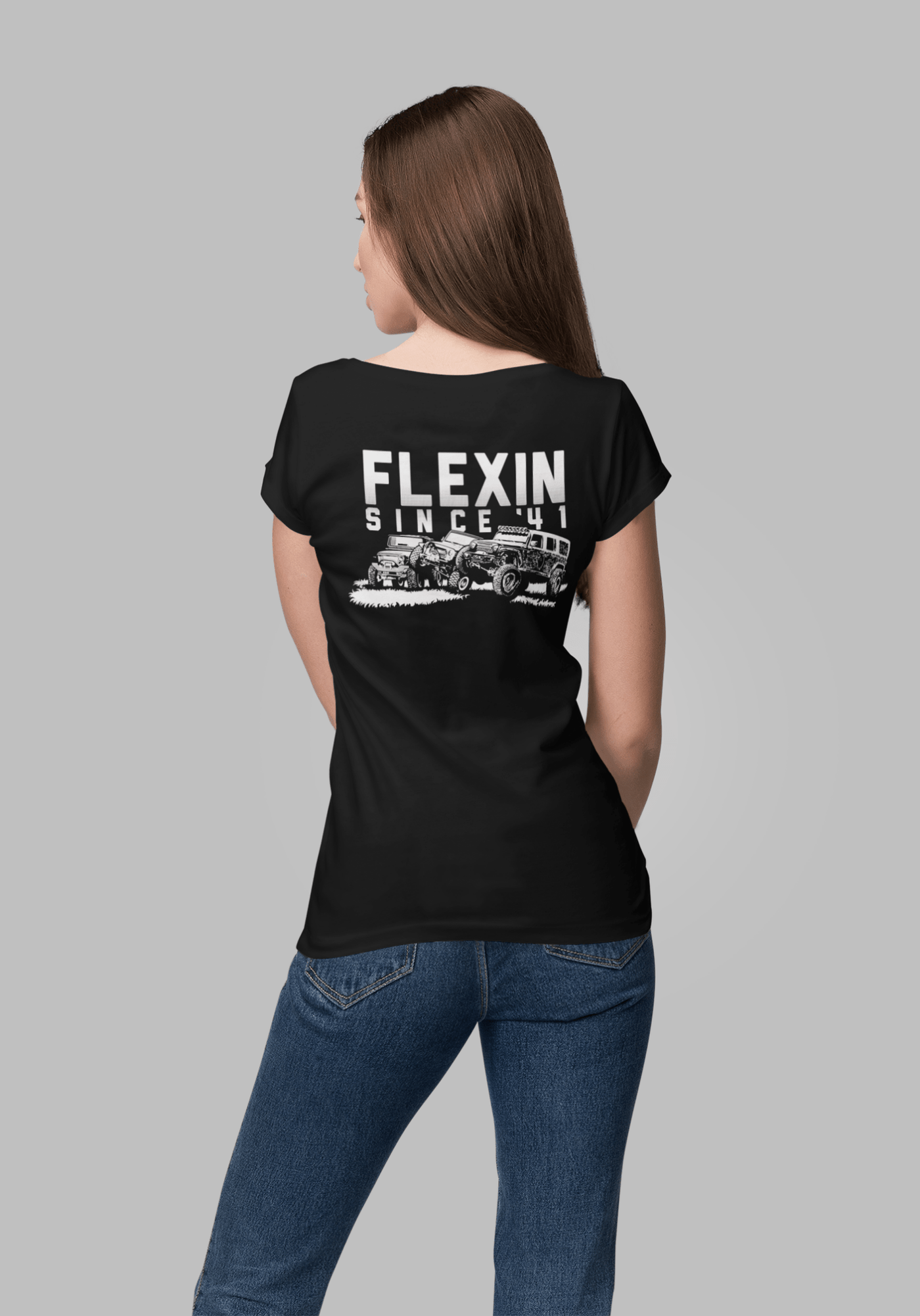 Women's Flexin' Since '41 Offroad Tee - Goats Trail Off - Road Apparel Company