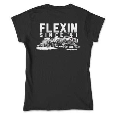 Women's Flexin' Since '41 Offroad Tee - Goats Trail Off - Road Apparel Company