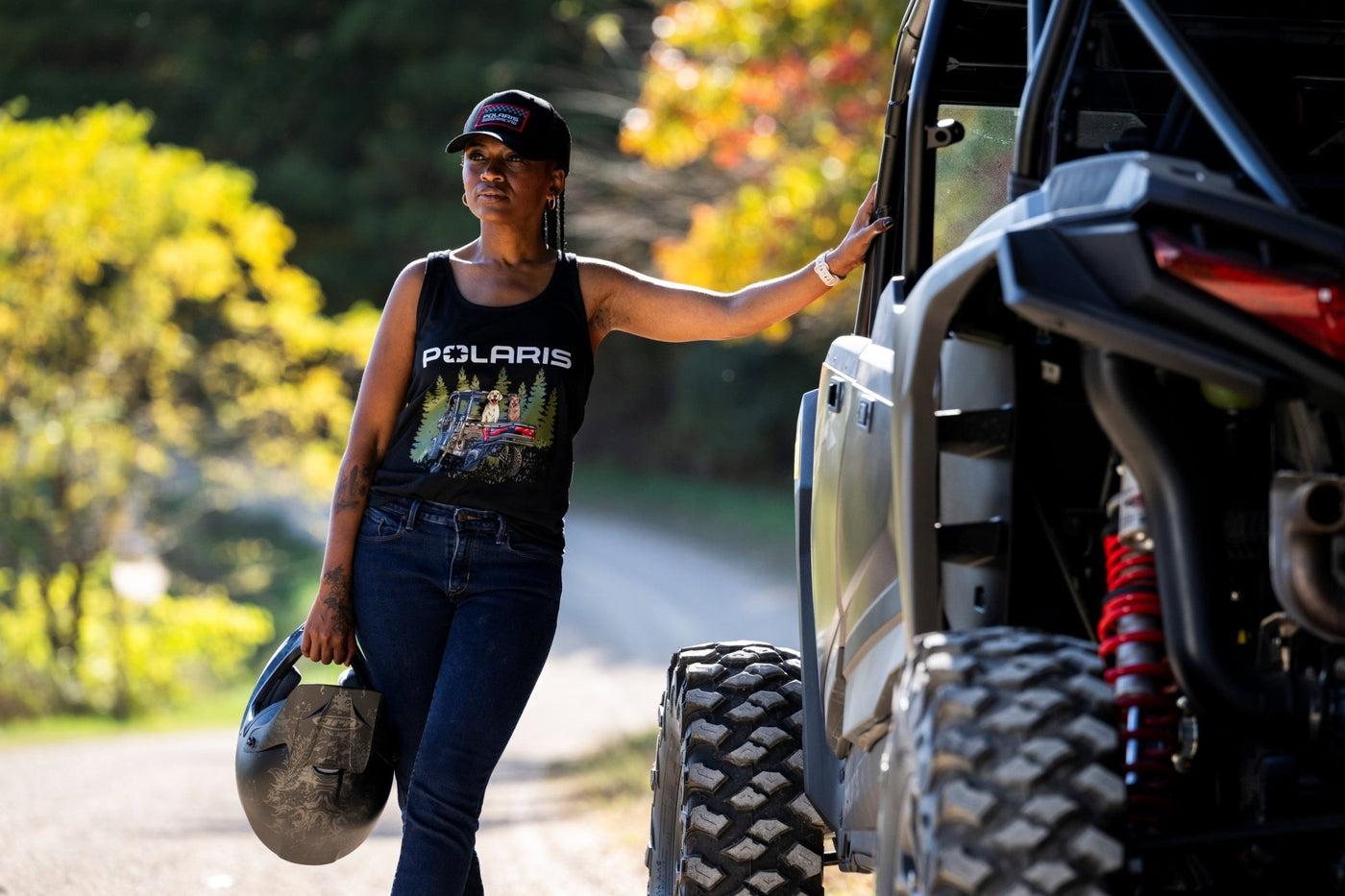 Women's Polaris Dog Lovers Racerback - Goats Trail Off - Road Apparel Company