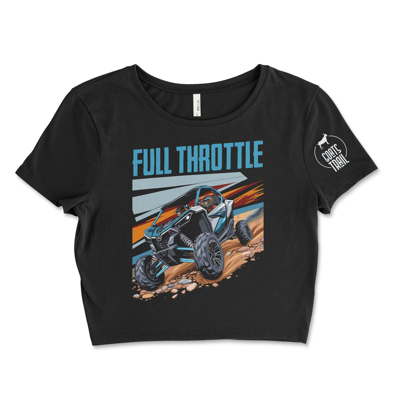 Women's SXS Full Throttle Crop Top - Goats Trail Off-Road Apparel Company