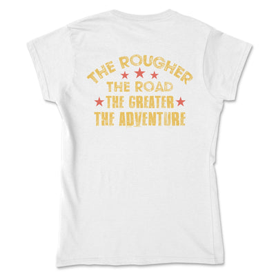 Women's The Rougher the Road Graphic Tee - Goats Trail Off-Road Apparel Company