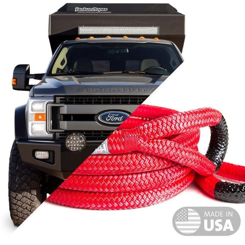 Yankum 1 1/4" Kinetic Recovery Rope "Mamba" - Made in the USA - Goats Trail