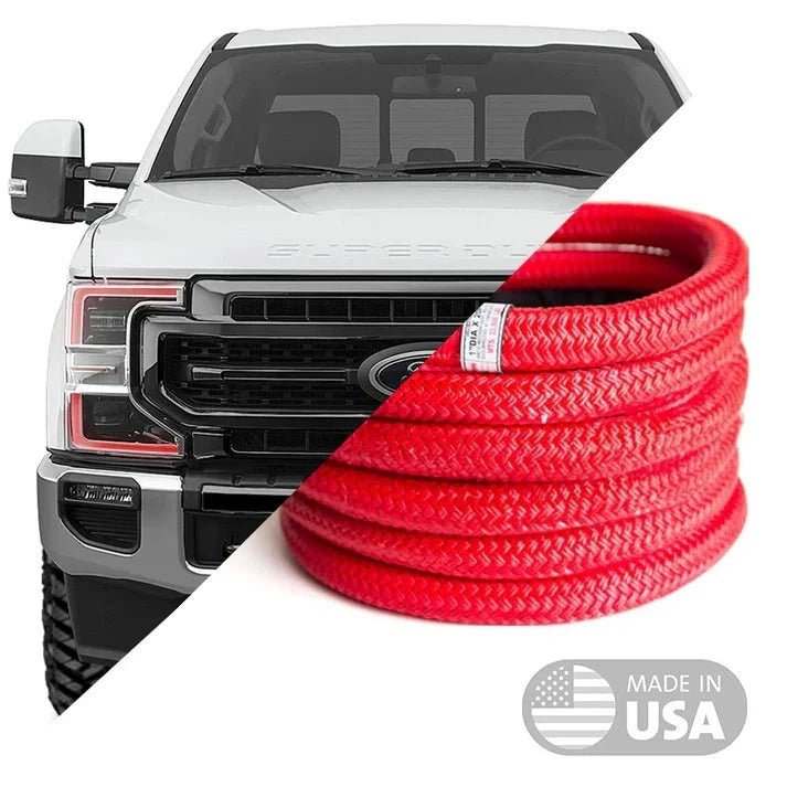 Yankum 1" Kinetic Recovery Rope "Rattler" - Made in the USA - Goats Trail