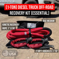 Yankum Ropes (1 - Ton) Diesel Truck Recovery Kit - Goats Trail