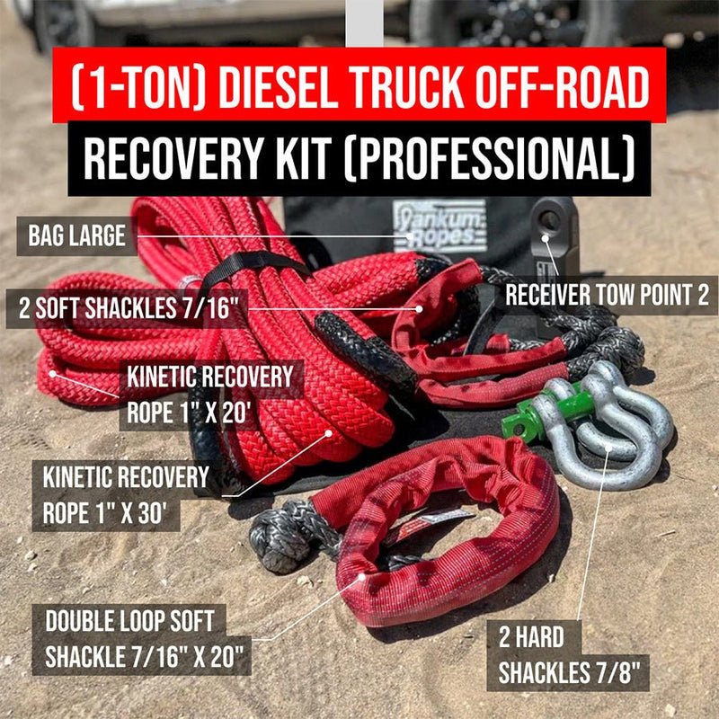 Yankum Ropes (1 - Ton) Diesel Truck Recovery Kit - Goats Trail