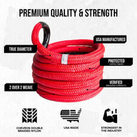 Yankum Ropes - 5/8” Kinetic Recovery Rope “Viper” - Goats Trail