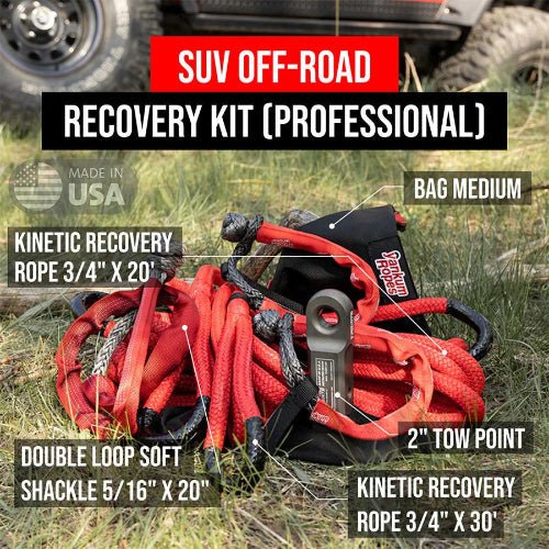 Yankum Ropes SUV Off - Road Recovery Kit - Goats Trail