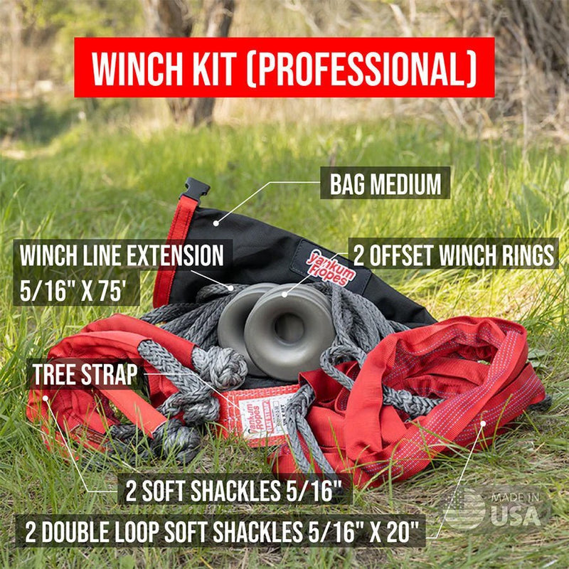Yankum Ropes SXS Winch Kit - Made in the USA - Goats Trail