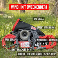 Yankum Ropes SXS Winch Kit - Made in the USA - Goats Trail