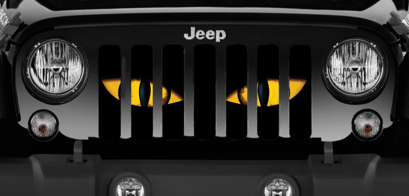 Yellow Jeep Chaos Eyes Grille Insert - Goats Trail