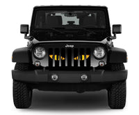 Yellow Jeep Chaos Eyes Grille Insert - Goats Trail