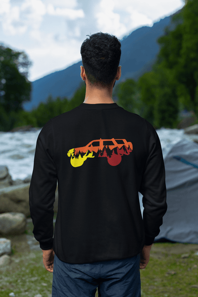 4Runner Retro Mountain Crewneck Sweatshirt - Goats Trail Off-Road Apparel Company