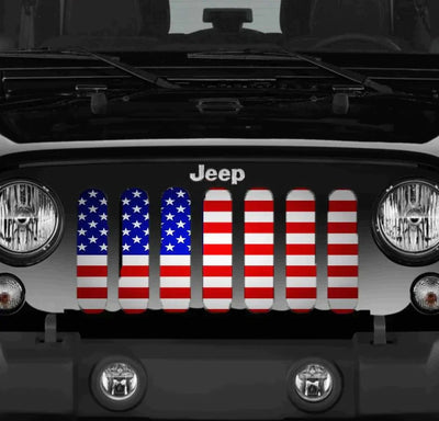American Flag Jeep Grille Insert - Goats Trail