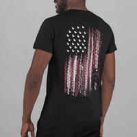 American Flag Tread Duck Themed Tee Shirt - Goats Trail