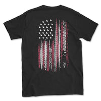 American Flag Tread Duck Themed Tee Shirt - Goats Trail