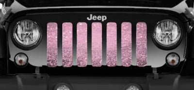 Baby Pink Sparkle Jeep Grille Insert - Goats Trail Off-Road Apparel Company