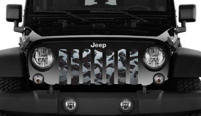 Black Crows Spooky Grille Insert Jeep Grille Inserts