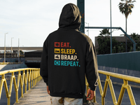 Black Gildan Snowmobile Zip - Up Hoodie - Goats Trail