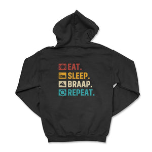 Black Gildan Snowmobile Zip-Up Hoodie - Goats Trail