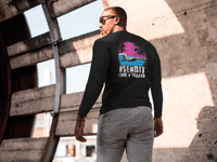 Black Long - Sleeve SENDIT Retro Tee - Goats Trail