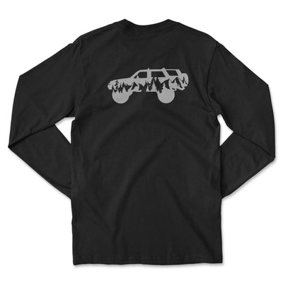 Black Long-Sleeve Toyota 4Runner Shirt - Goats Trail Off-Road Apparel Company