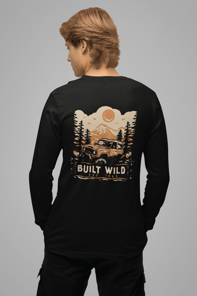 Black Long-Sleeved Ford Bronco Tee - Goats Trail