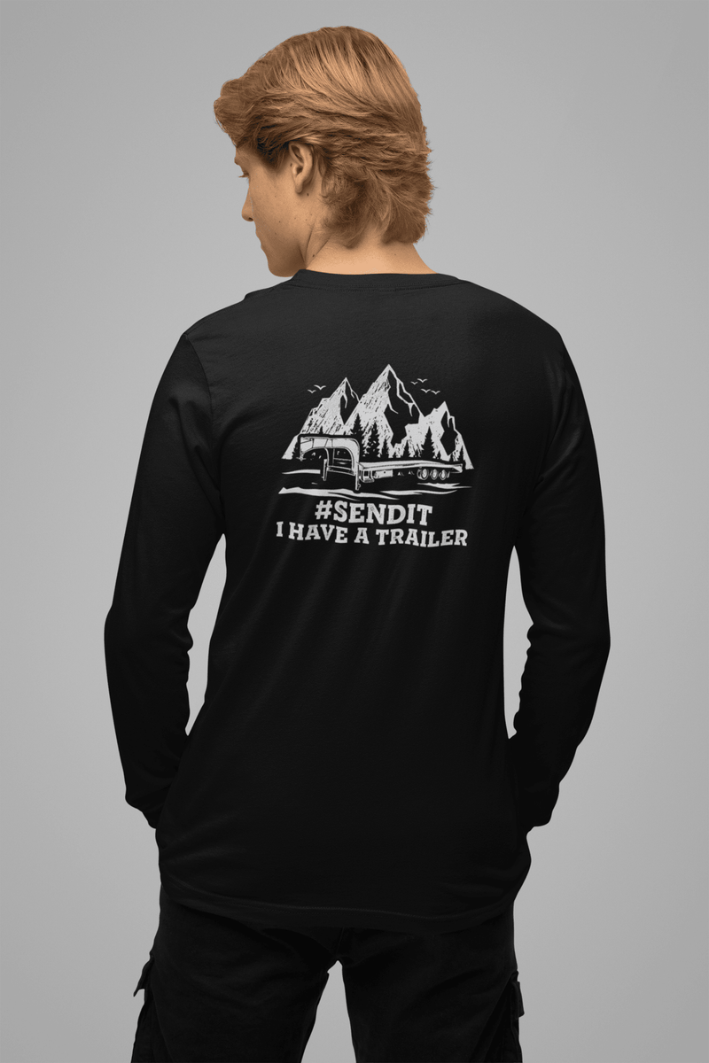 Black Long - Sleeved SEND IT Tee - Goats Trail