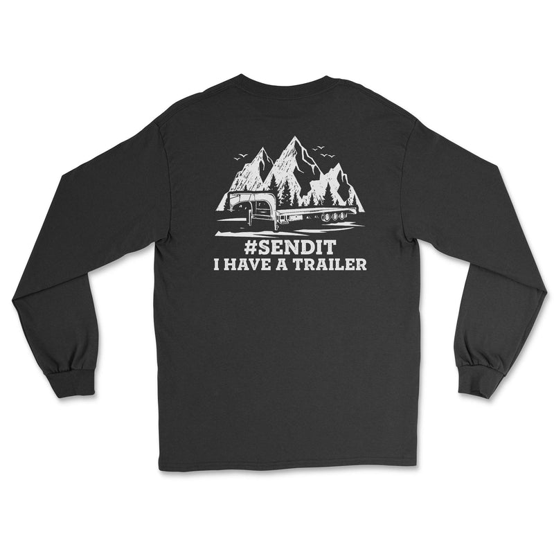Black Long - Sleeved SEND IT Tee - Goats Trail