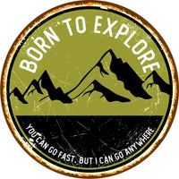 Born to Explore Spare Tire Cover–Adventure - Ready Protection - Goats Trail
